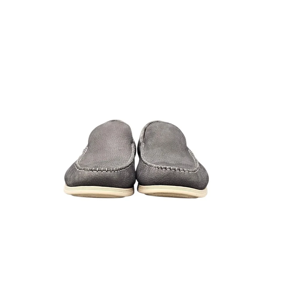 Cole Haan Mens Size 12 US EUC Harwich Grey Leather Venetian Loafers Casual Shoes